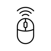 computer mouse icon vector design template in white background