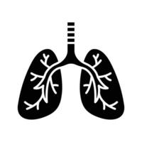 lungs icon vector design template in white background