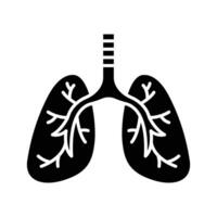 lungs icon vector design template in white background