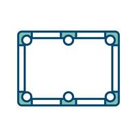 billiard table icon vector design template in white background