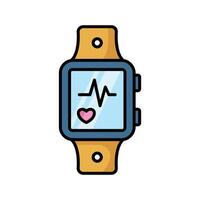 smart watch icon vector design template in white background