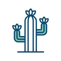 cactus icon vector design template in white background