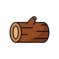 wood log icon vector design template in white background