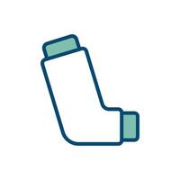 inhaler icon vector design template in white background