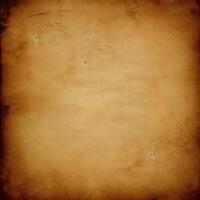 AI generated Old brown paper texture with cramps with Generative AI. photo