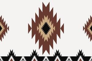Southwestern geometric border pattern. Aztec Navajo geometric shape seamless pattern rustic bohemian style. Southwest geometric pattern use for textile border, home decoration elements, etc. vector