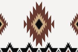 Southwestern geometric border pattern. Aztec Navajo geometric shape seamless pattern rustic bohemian style. Southwest geometric pattern use for textile border, home decoration elements, etc. vector