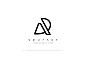 Initial Letter AD Logo Design vector