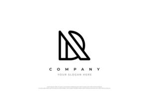 Simple Letter AD Logo or DA Logo Design vector