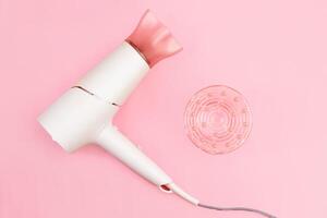 Professional hair dryer with a nozzle diffuser for curls photo