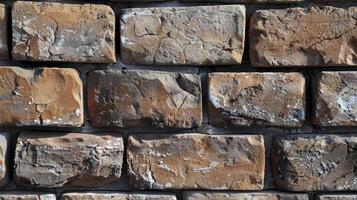 AI generated Rugged Charm, Texture of a Brick Wall photo