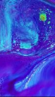 Vertical Liquid Color Paint Patterns Texture Top View. Multicolor Liquid Paint Surface. video