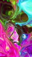 verticale liquido colore dipingere modelli struttura superiore Visualizza. multicolore liquido dipingere superficie. video