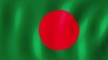 3D Render Flag of Bangladesh stock video  background