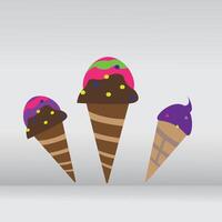 icono de helado vector