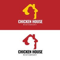 diseño de logotipo de restaurante de pollo vector
