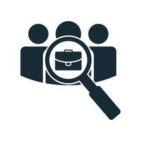Search Job Vacancy Icon Design Template Elements vector