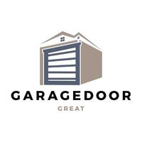 Garage Door Icon Logo Design Template vector