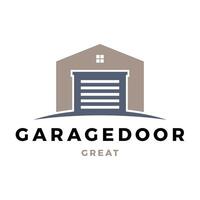 Garage Door Icon Logo Design Template vector