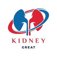 Kidney Icon Logo Design Template vector