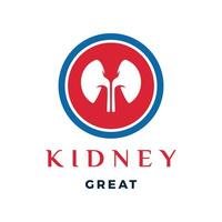 Kidney Icon Logo Design Template vector