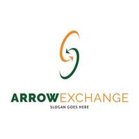 Arrow Exchange Icon Logo Design Template vector