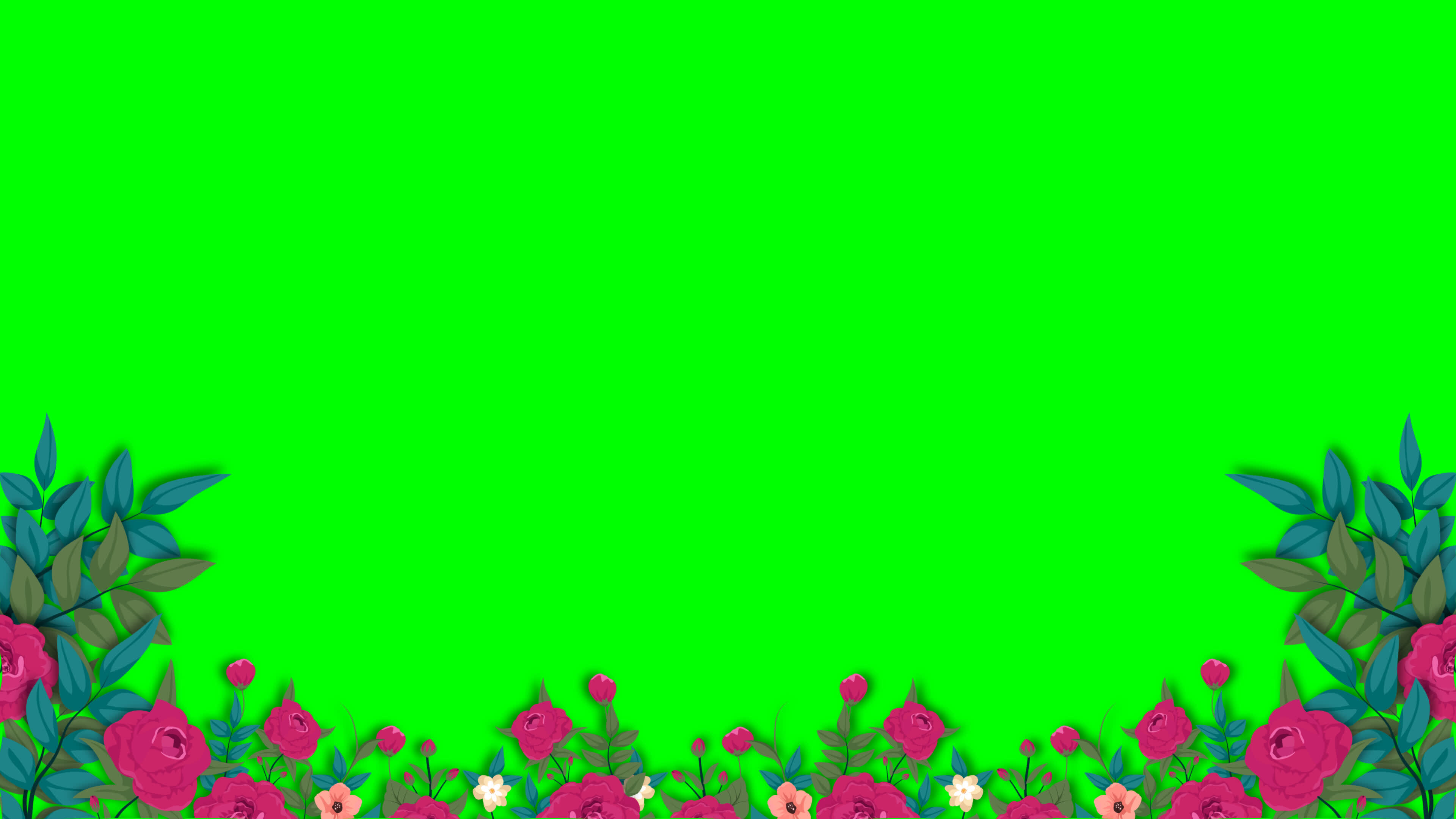 Flower Frame Animation loop, wind animation 4k video 40164563 Stock ...