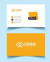 Clean and modern business card template vector