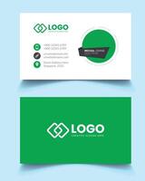 Clean and modern business card template vector