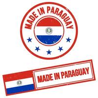 Made in Paraguay Rubber Stamp Sign Grunge Style vector
