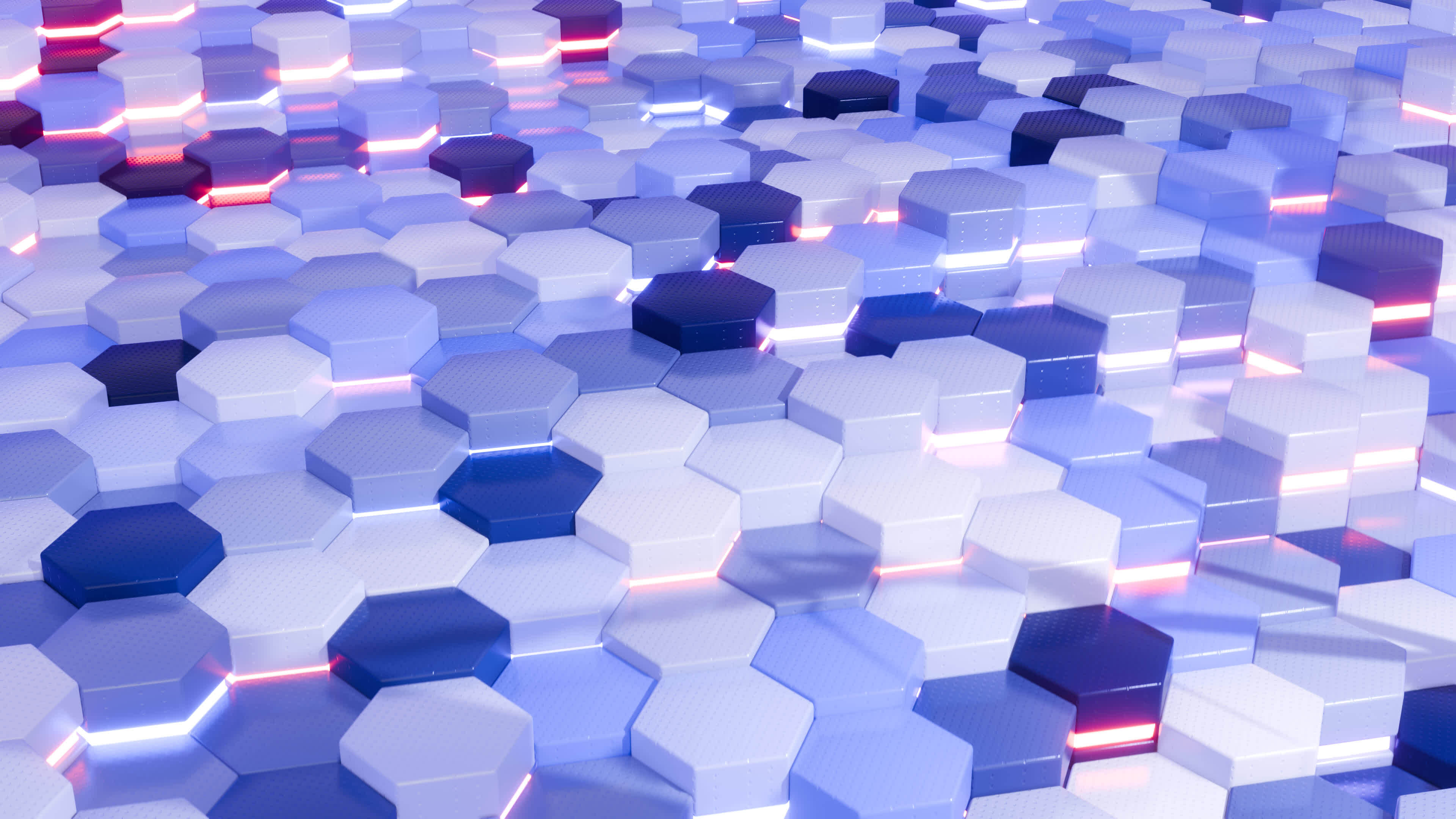 3d rendered loop animation of a hexagonal pattern 40164682 Stock Video ...