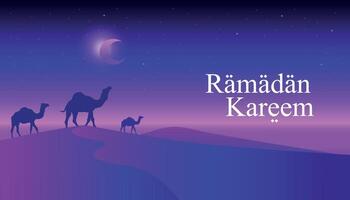 illustration vector graphic of ramadan kareem perfect for background design