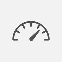 Speedometer, tachometer icon. Speed indicator sign. Internet car speed. vector