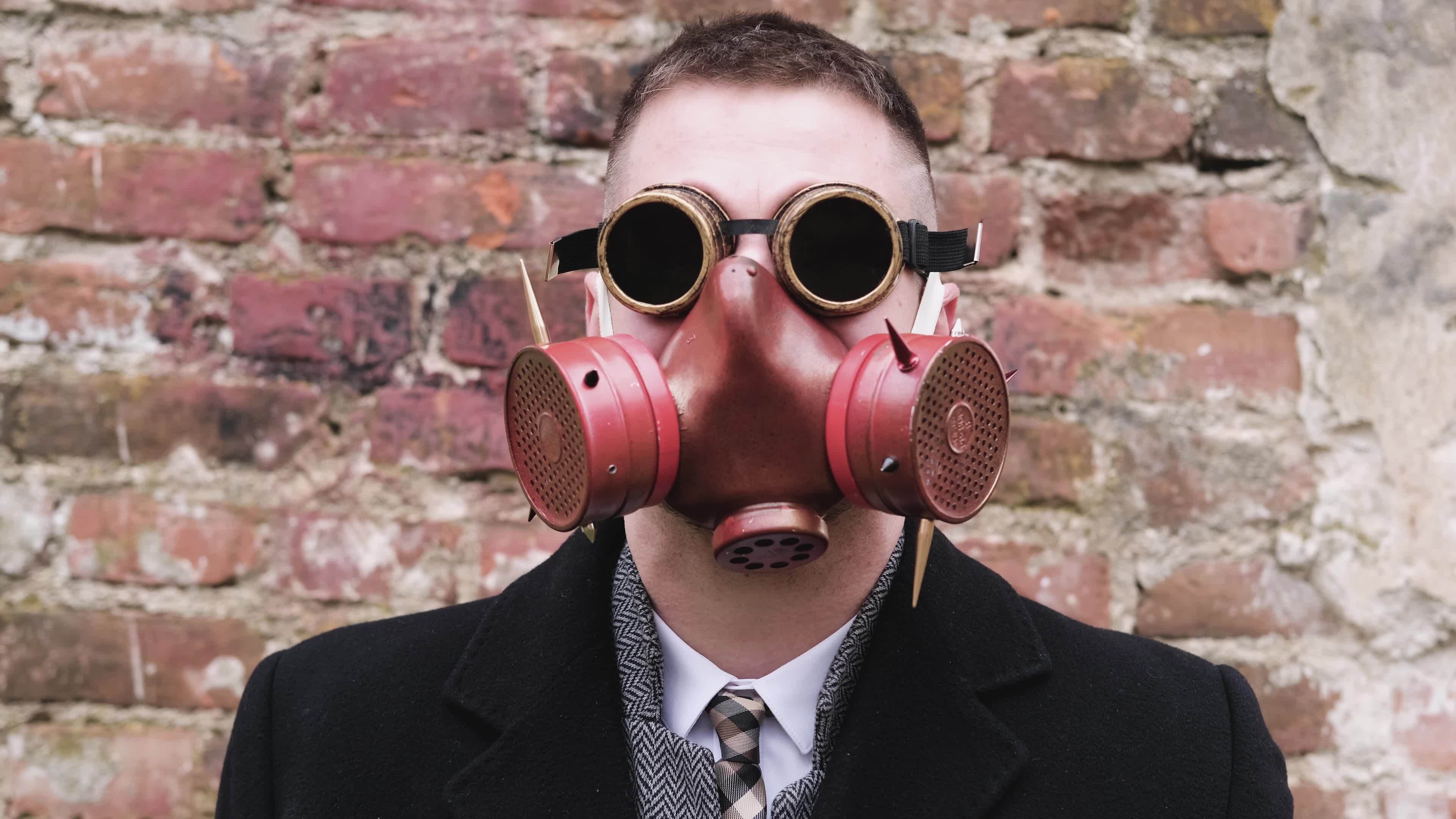 Mask Man Stock Video Footage for Free Download
