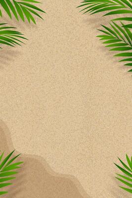 Summer background,Sand Texture with Palm Leaves Shadow on Brown Sandy Beach,Vector top view Sand Surface,Backdrop background Vertical  Desert dune for Summer Product Presentation