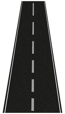 Asphalt Road Lane, Vertical Empty Black Cement Road highway with dotted line top view background,Isolated Roadway on white background,Vector illustration traffic route, direction and navigation