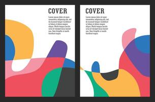 Set of abstract colorful backgrounds for cover, print art, social media, flyer and poster vector