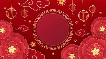 kinesisk tema animerad bakgrund video