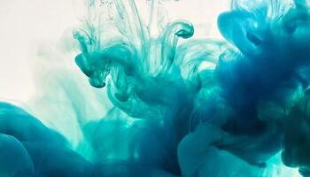 Color drop in water. Colorful ink in water. Abstract background photo