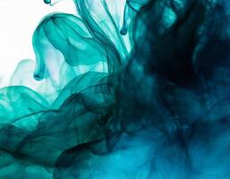 Color drop in water. Colorful ink in water. Abstract background photo