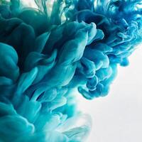 Color drop in water. Colorful ink in water. Abstract background photo