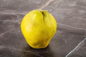 Ripe sweet organic quince fruit photo