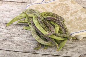 Raw green natural bean heap photo