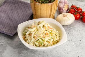 Dietary tasty Cole slaw salad photo