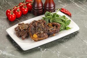 Grilled Lamb neck with spices photo