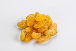 Yellow raisin - dry grape berries photo