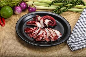 Jamanese cuisine - sashimi with octopus photo