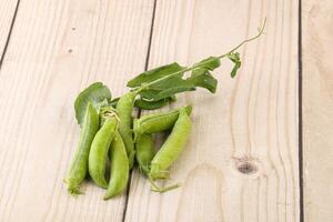 Ripe green pea - organic pant photo