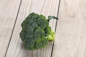 Raw ripe green broccoli cabbage photo