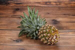 Sweet organic ripe tropical pineapple photo